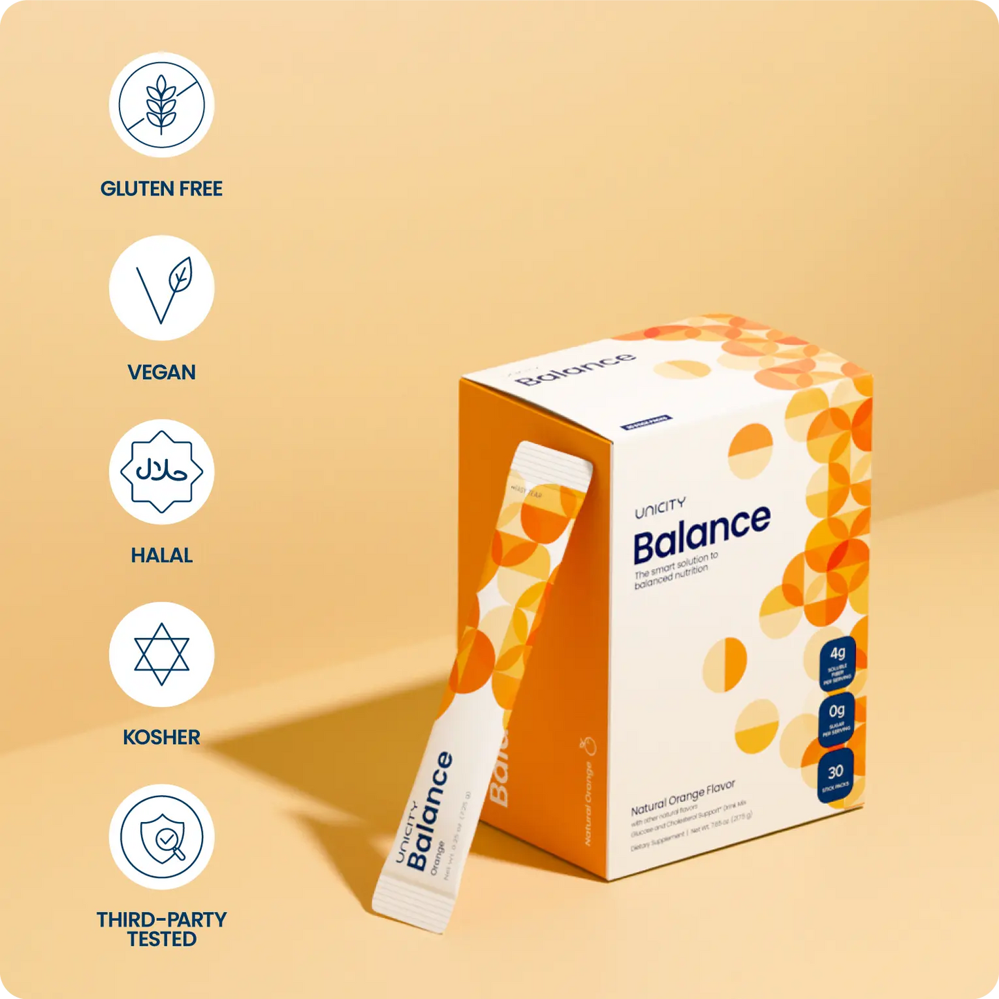 Unicity Balance Natural Orange (30 Stick Pack)