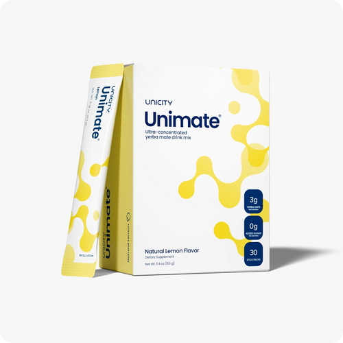 Unicity Unimate Natural Lemon (30 Stick Packs)