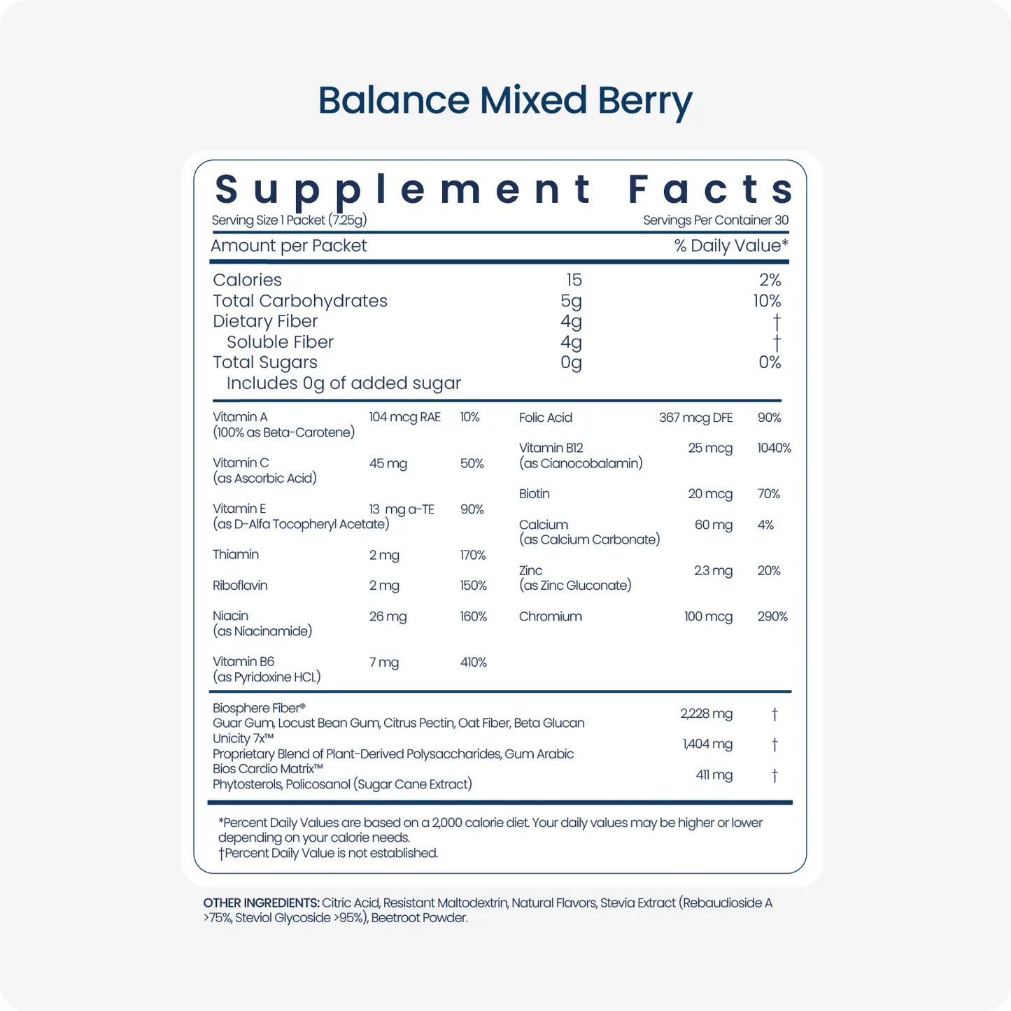 Unicity Balance Mixed Berry (30 Stick Pack)