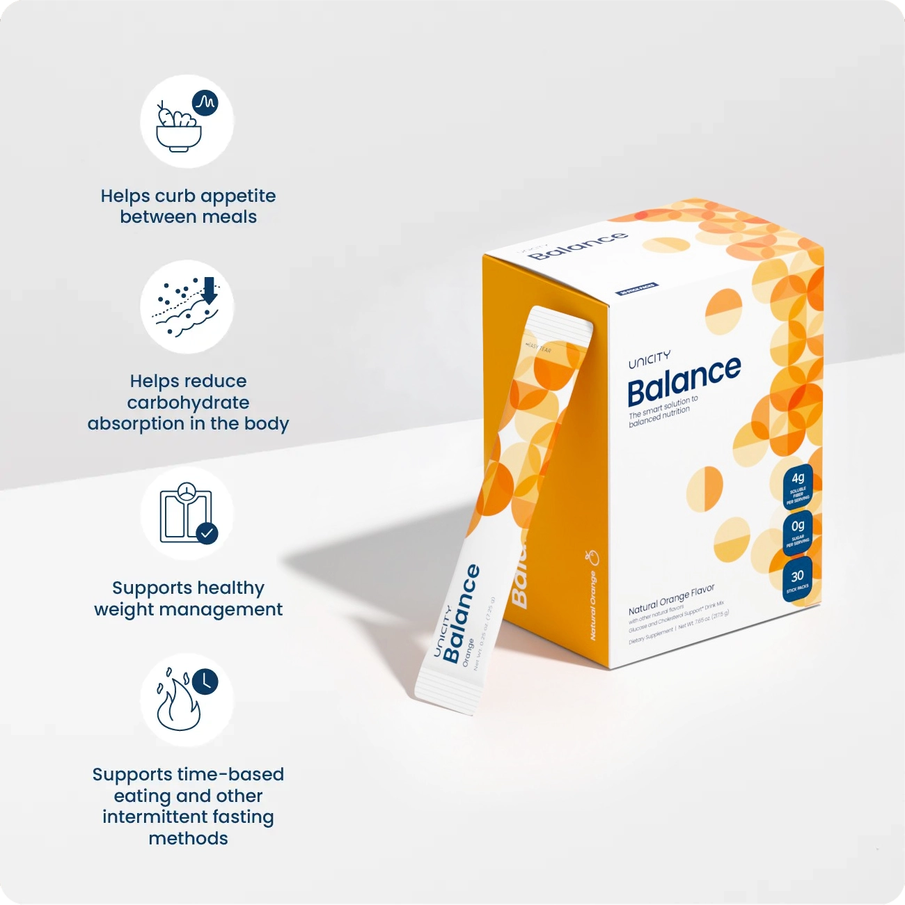 Unicity Balance Natural Orange (30 Stick Pack)