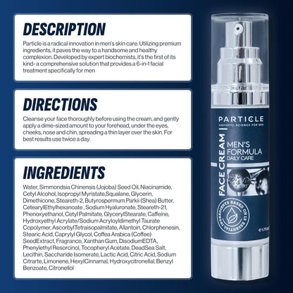 Particle Face Cream for Men - 1.7 FL OZ
